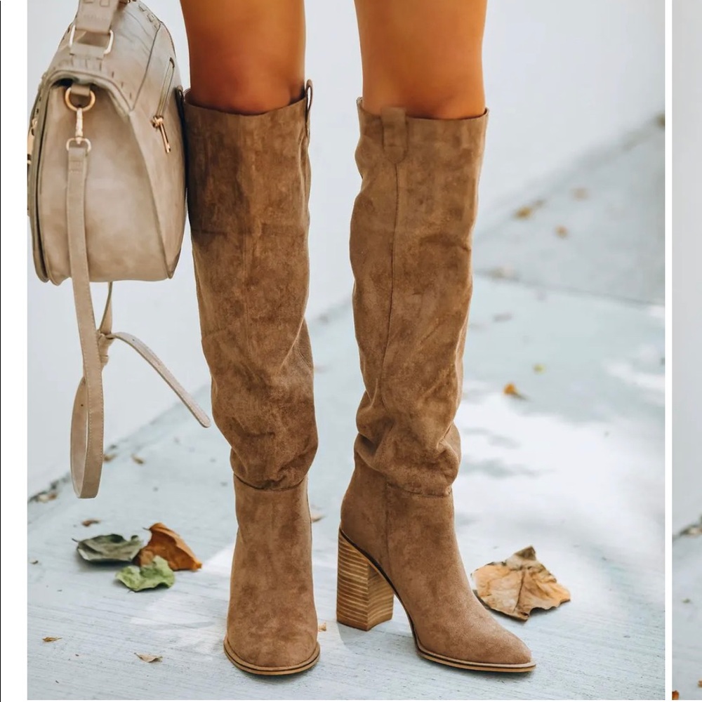 Vici Saint Boots- Camel Size 10